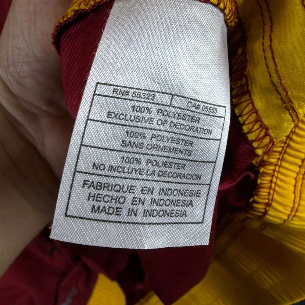 Iowa State Nike Windbreaker Mens 3XL FIT Storm Red NCAA Football EUC